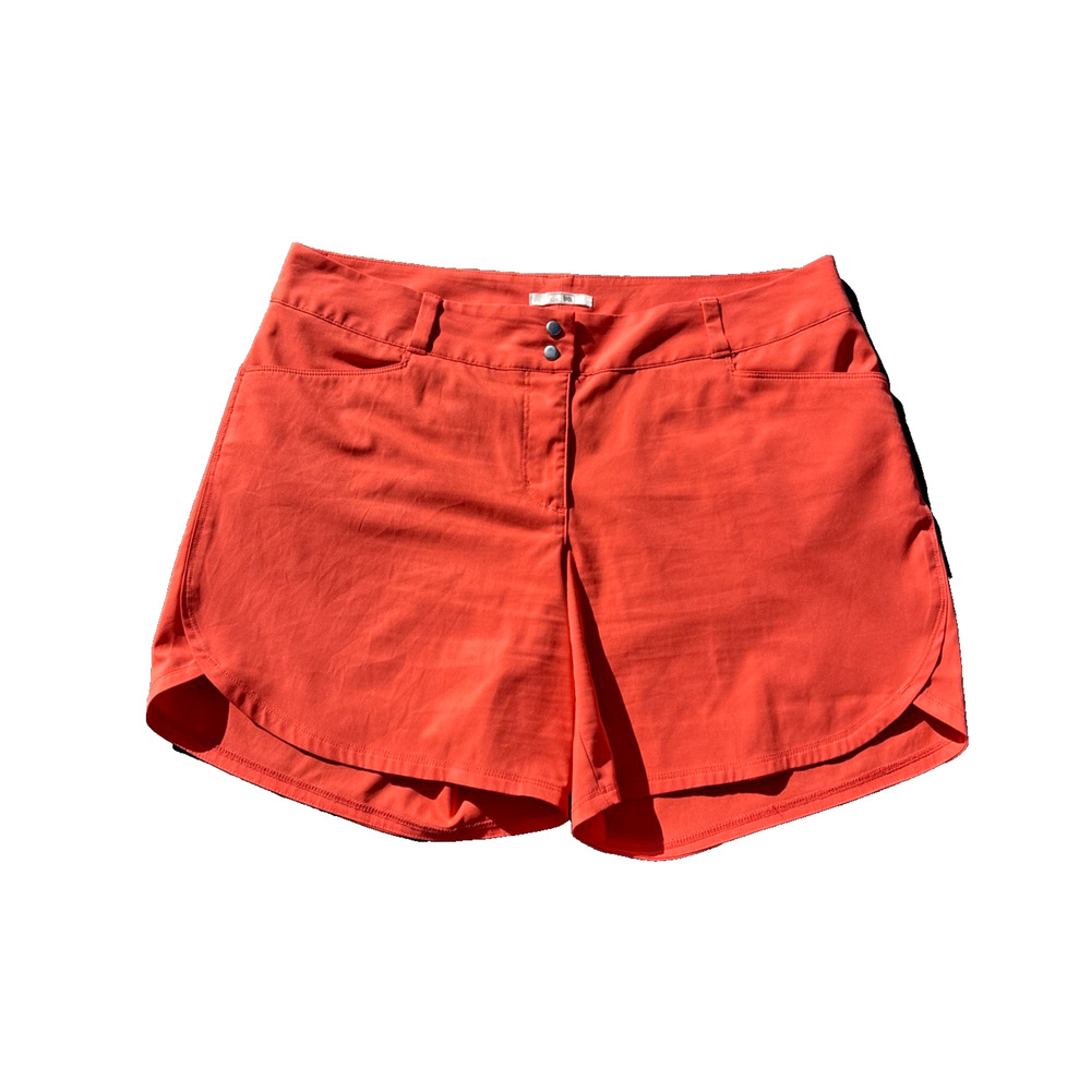 Adidas Performance Shorts Womens 10 Orange Hiking Active